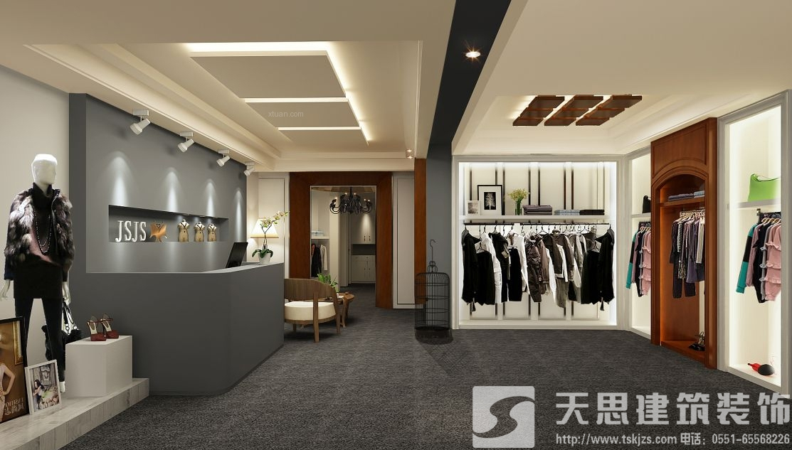 合肥服裝店裝修設(shè)計 刺激消費者購買欲